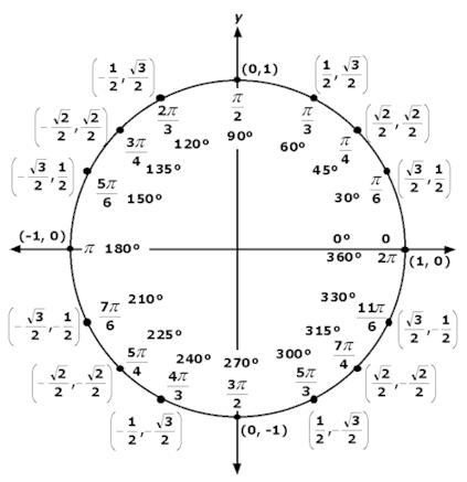 Radian Circle Chart